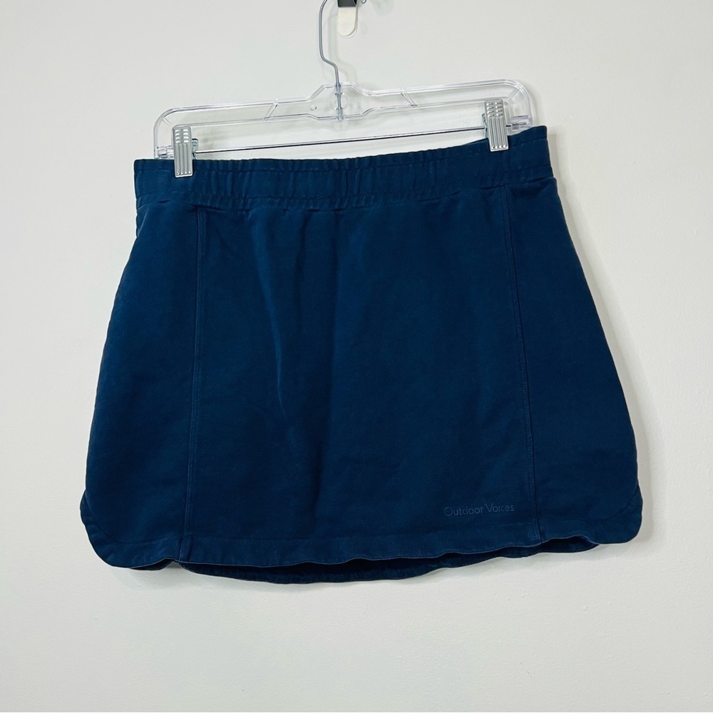 Outdoor voices Organic Cotton Terry Skirt navy size medium - Picture 2 of 6